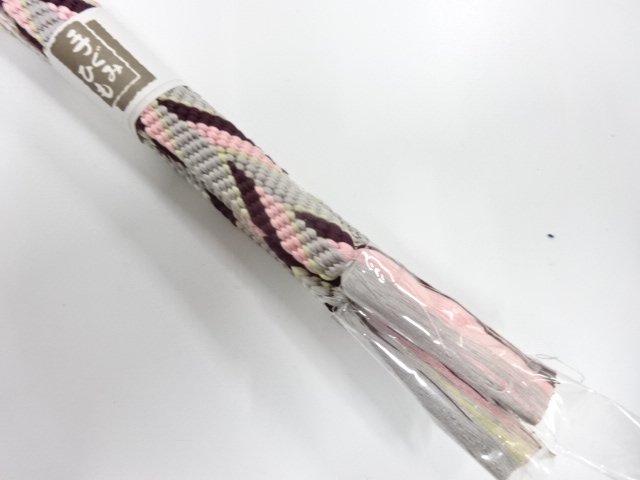  大特価品　未使用品　正絹　手組帯締め